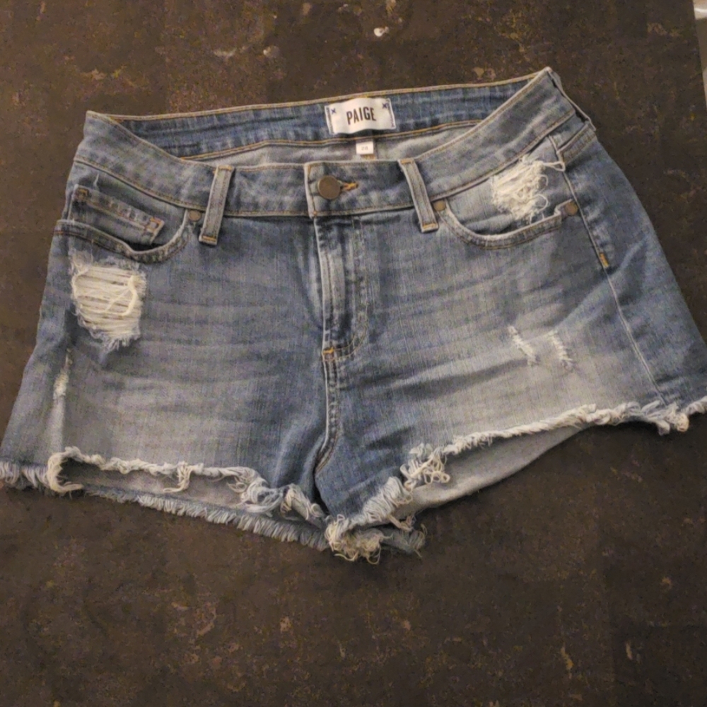denim shorts by Paige